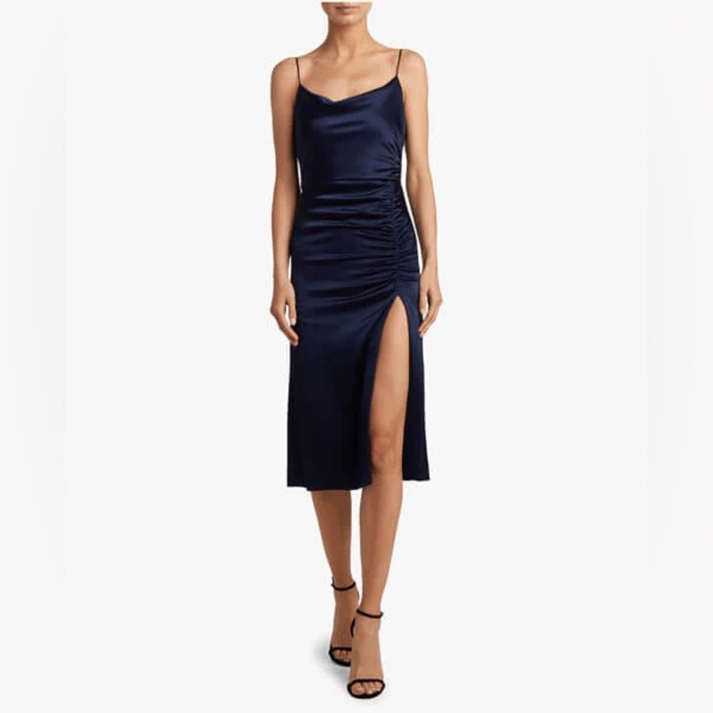 Alice + Olivia Navy Midi Dress - Picture 7 of 16